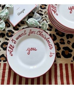 ASSIETTE ALL I WANT FOR CHRISTMAS IT’S YOU 20CM POPOLO