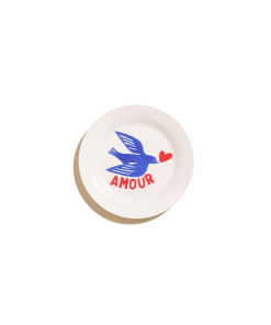 ASSIETTE AMOUR PORCELAINE – 19 CM