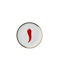 Alternative view of ASSIETTE EN PORCELAINE 17CM – PIMENT