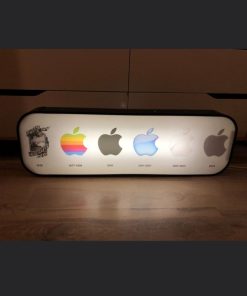 Enseigne publicitaire lumineuse Apple – History edition – Rare