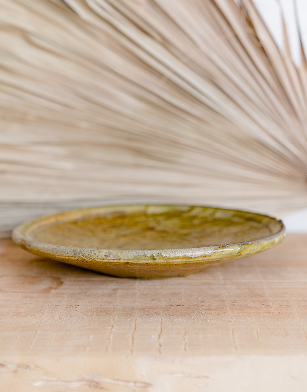 Assiette ocre en Tamegroute – Image 3