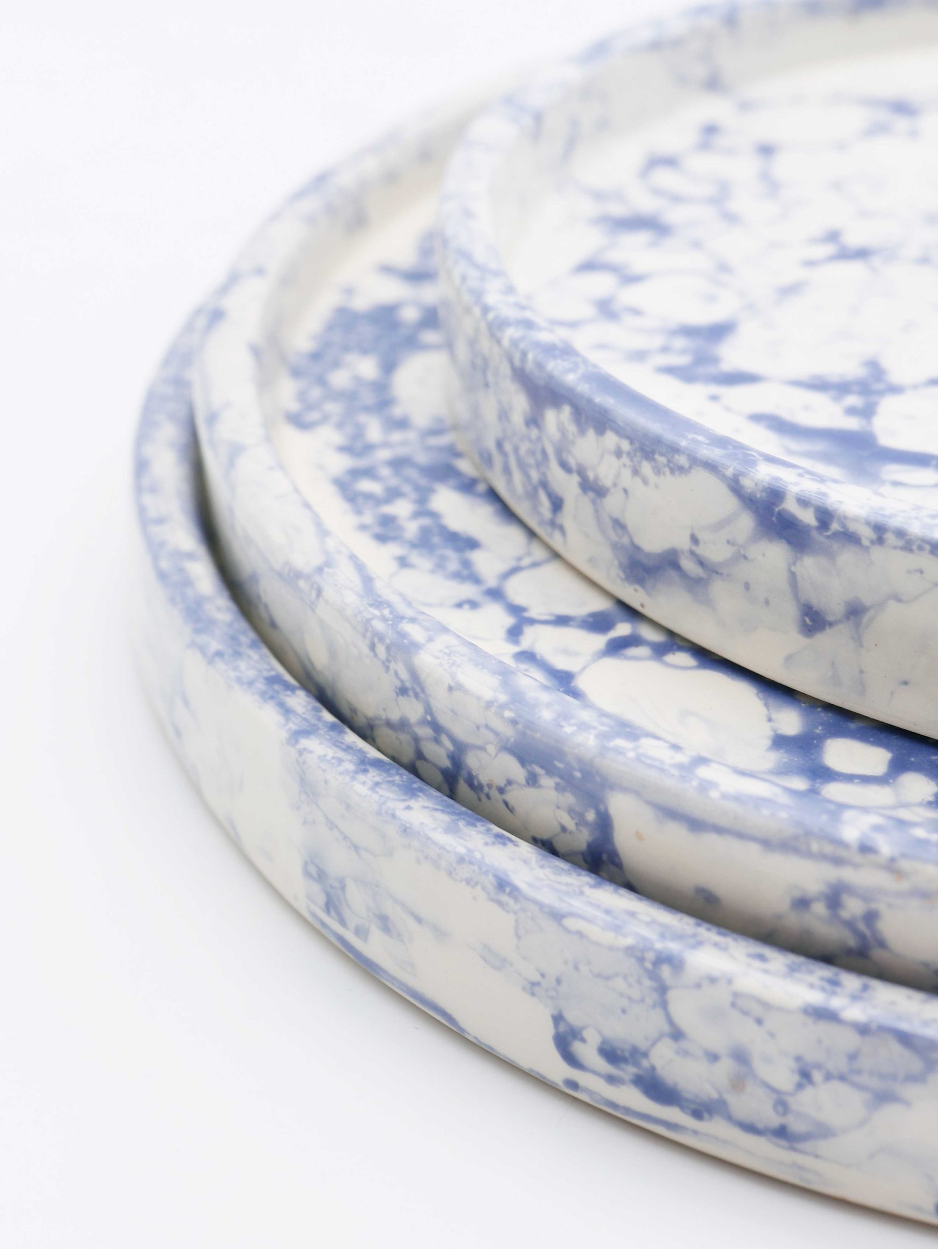 Assiette Bulles (bleu-gris) – Image 5