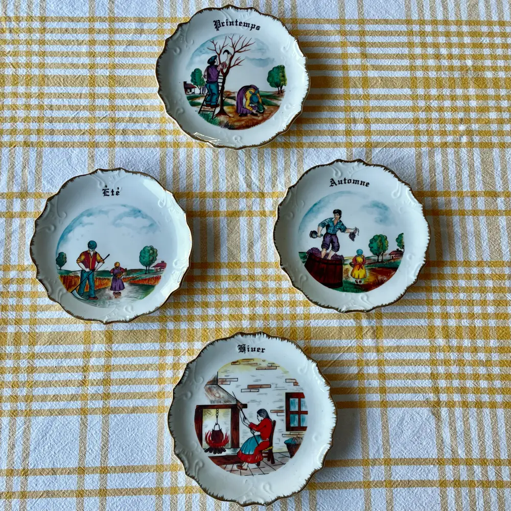 Assiettes décoratives des 4 saisons