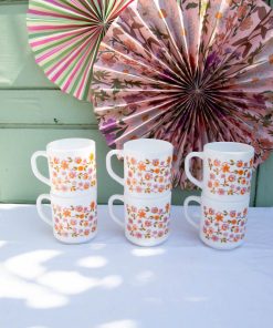 Alternative view of 6 mugs Arcopal petites fleurs Scania