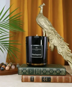 Bougie Parfumée Oud Impérial 420g – Cire Végétale 60h