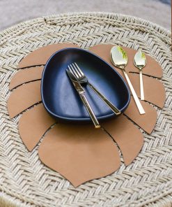 Alternative view of Set de table feuille camel