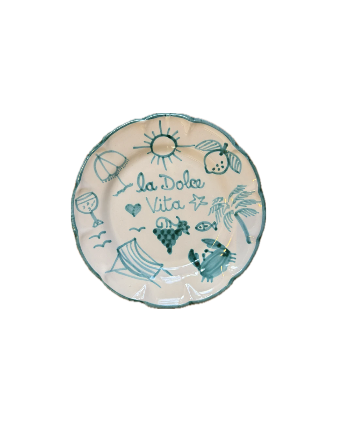 ASSIETTE DOLCE VITA – VERTE – 25CM POPOLO
