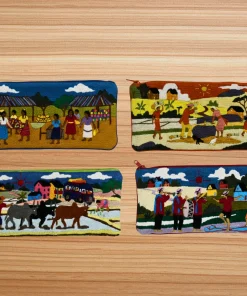 Pochette brodée de Madagascar