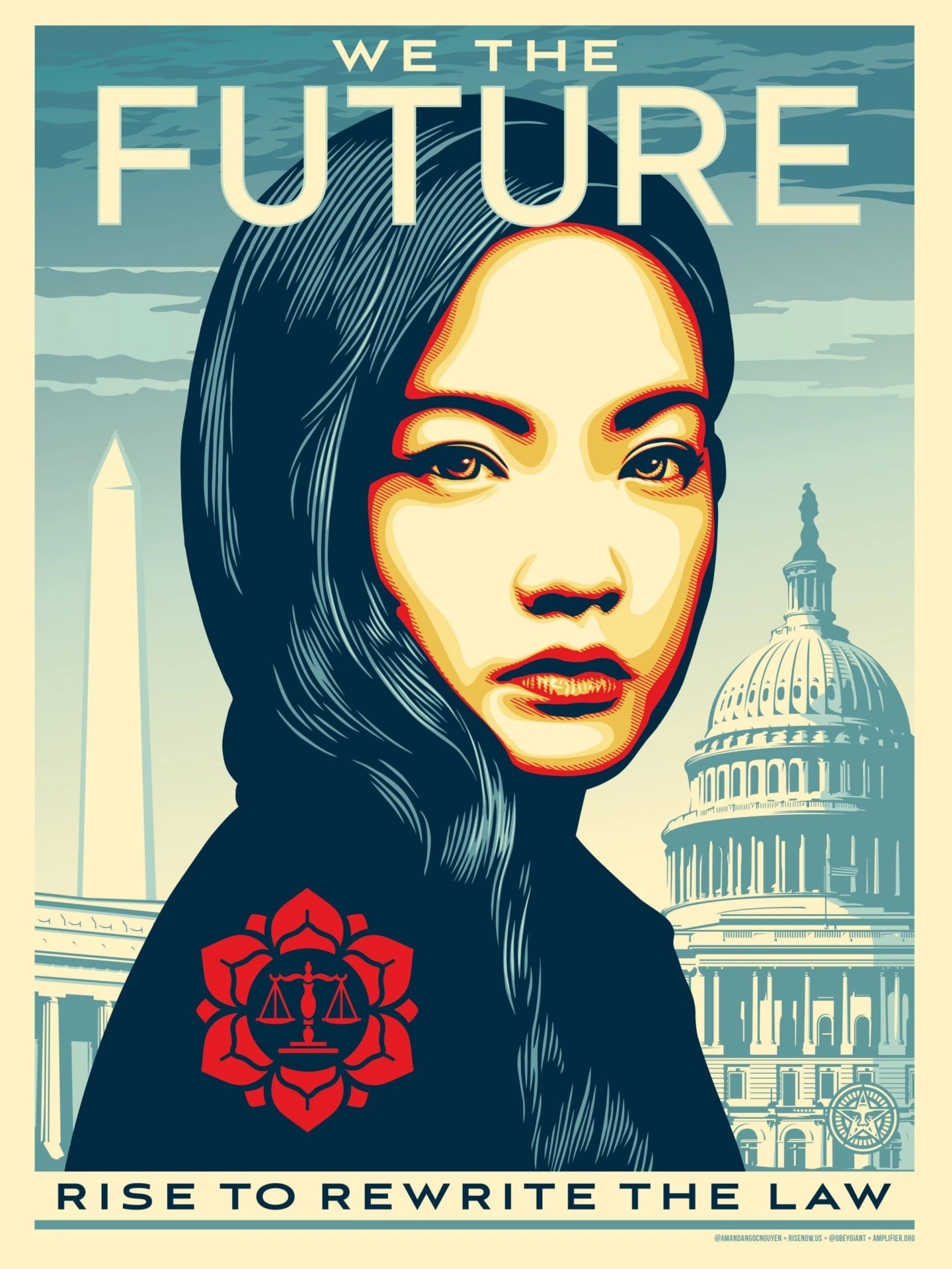Affiche Shepard « Obey » FAIREY – « We the future – Rise to rewrite the Law » – 2018