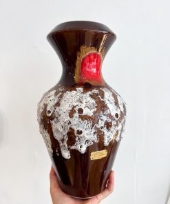 Vase céramique fait main style « volcanique »