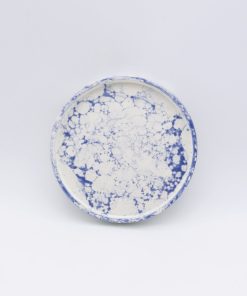 Assiette Bulles (bleu-gris)