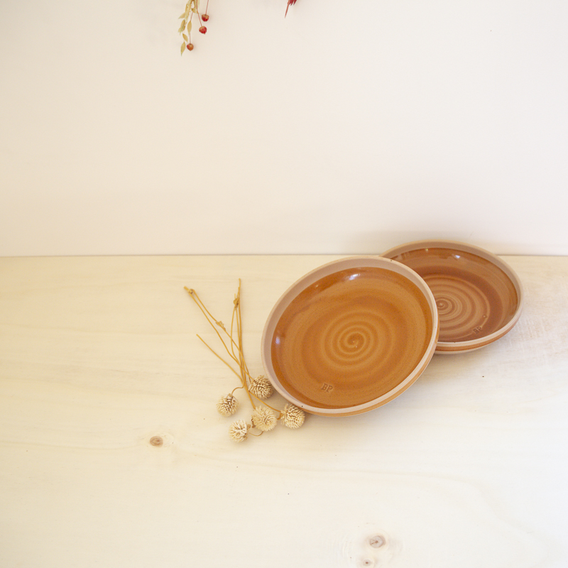 2 assiettes creuses grès de Bourgogne Sarreguemines – Image 5