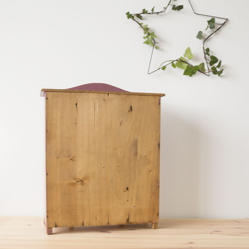 Armoire poupée couleur prune vintage – Image 6