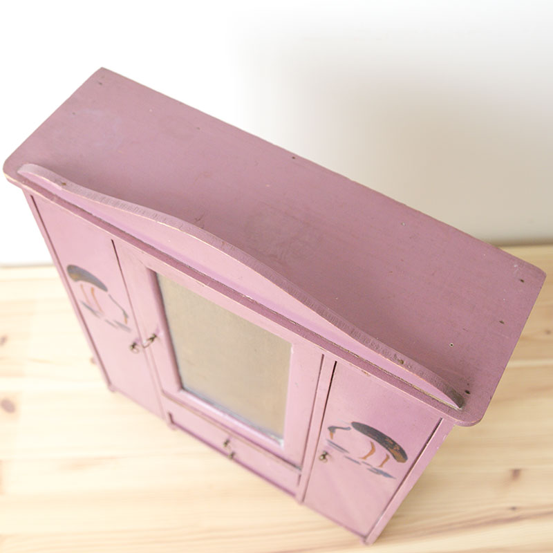 Armoire poupée couleur prune vintage – Image 7