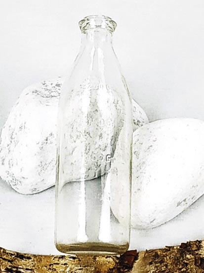 Ancien biberon en verre (grand modèle) – Image 5