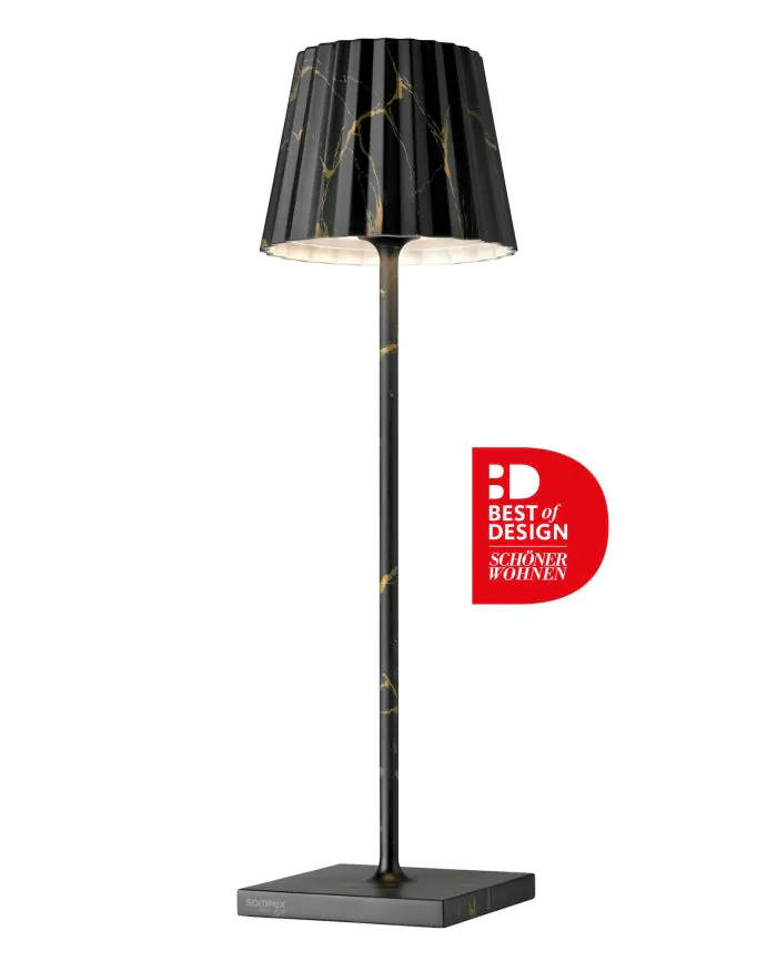 TROLL 2.0 – Lampe d’extérieur Marbre Noir