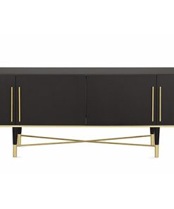 Alternative view of Buffet Tama Crédence – 240 L cm – Frêne noir & Laiton