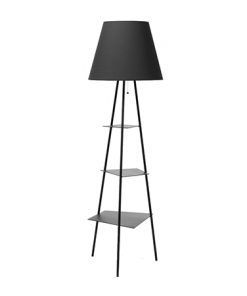Alternative view of Lampadaire Tribeca – 170 cm H – Laqué noir