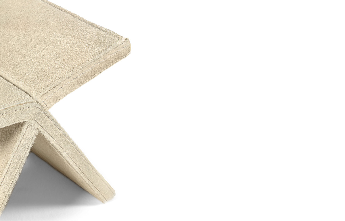 Pouf Voyage – Cuir aspect poney – Image 5